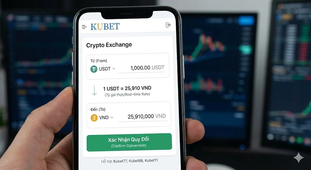 Tỷ Giá USDT : Quy Đổi Chính Xác Khi Nạp Rút Tiền Crypto tại Kubet Kubet77 Kubet88 Kubet11